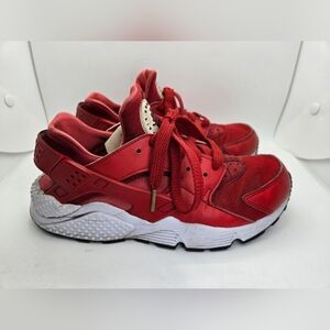 Nike Air Huarache Shoes Men's 7.5 University Red White Running Athletic Sneakers